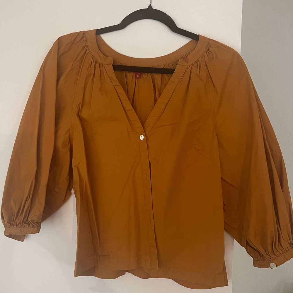 STAUD Terracotta Blouse